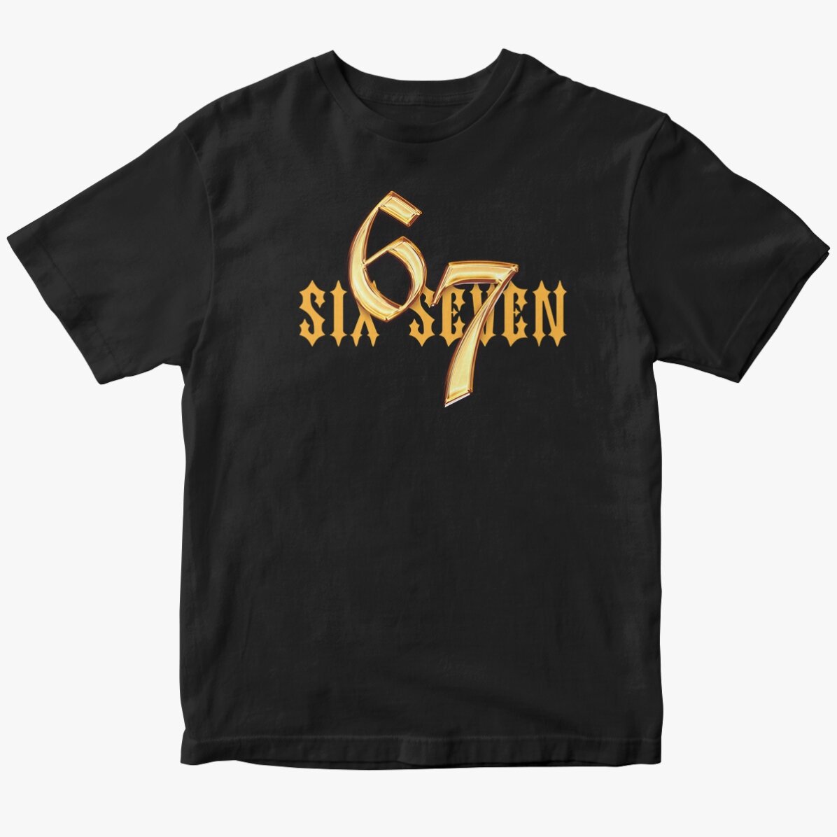 Tricou din bumbac personalizat cu text - 67 Six Seven