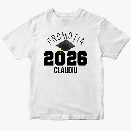 Tricou din bumbac personalizat cu text - Absolvire