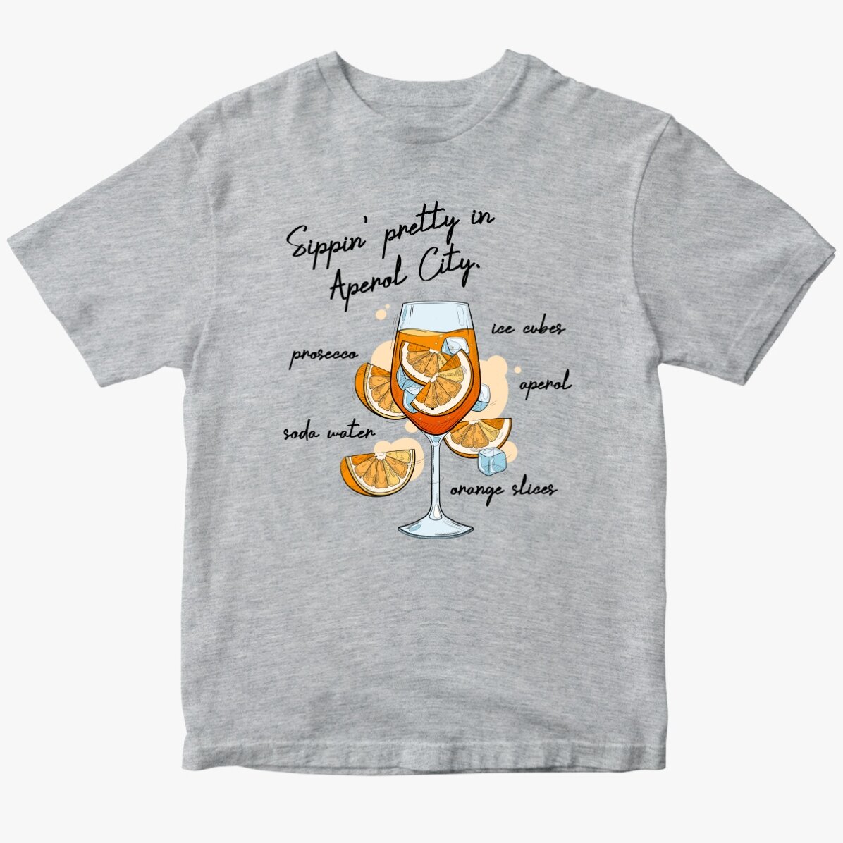 Tricou din bumbac personalizat cu text - Aperol