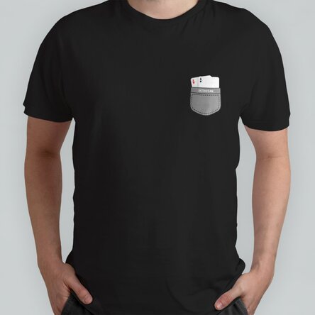 Tricou din bumbac personalizat cu text - Așii din mâneca