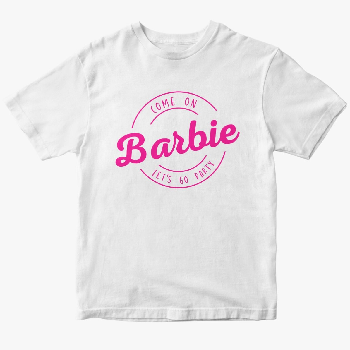Tricou din bumbac personalizat cu text - Barbie