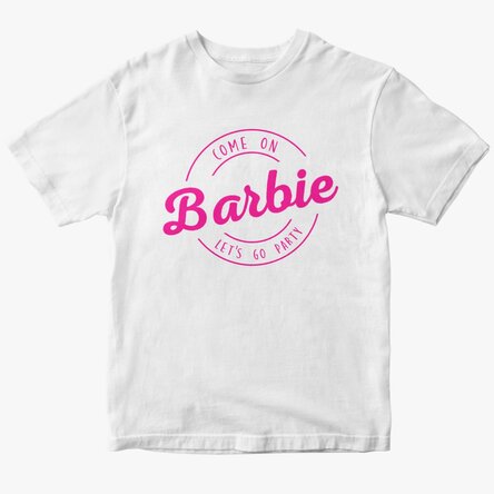 Tricou din bumbac personalizat cu text - Barbie