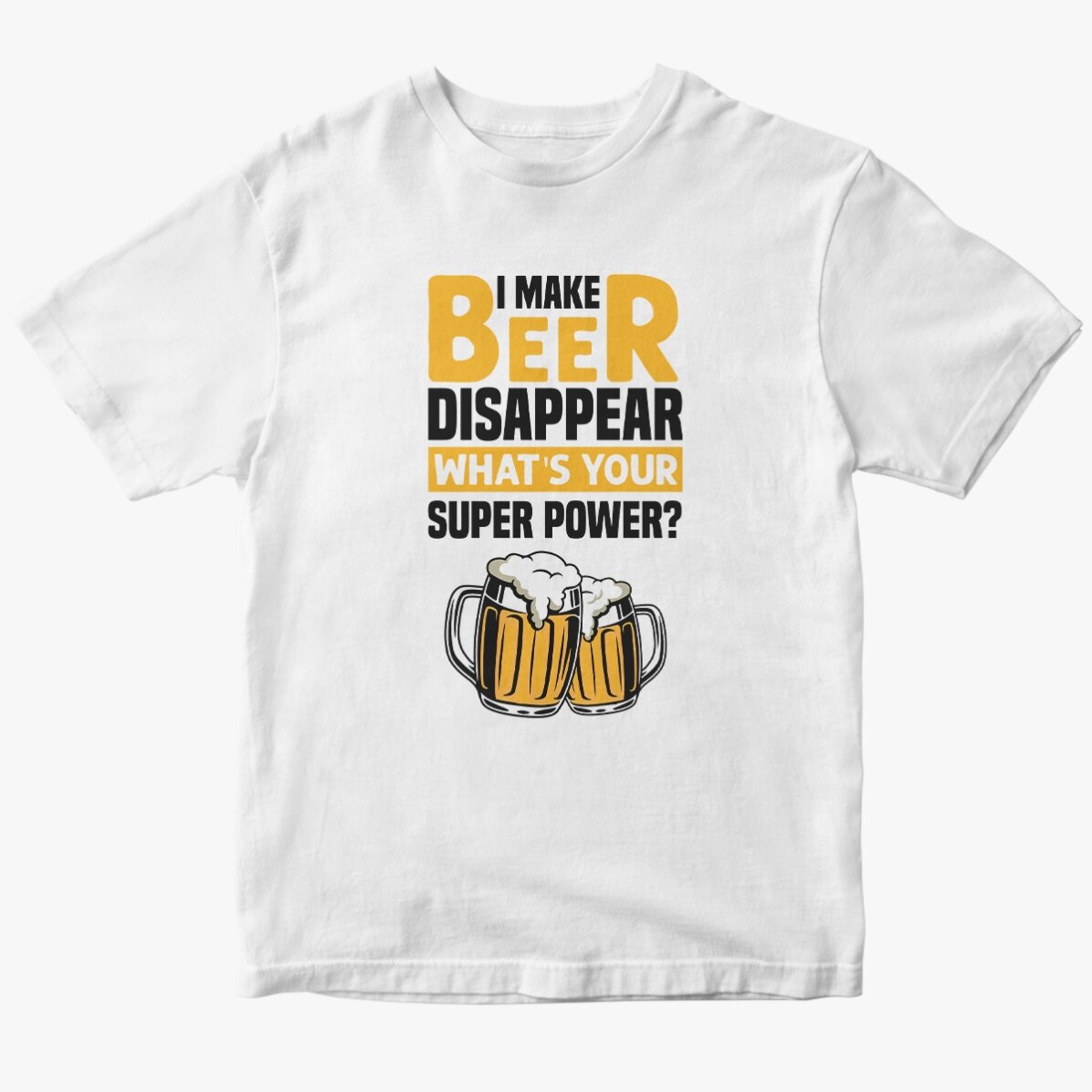 Tricou din bumbac personalizat cu text - Beer