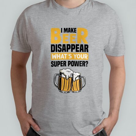 Tricou din bumbac personalizat cu text - Beer