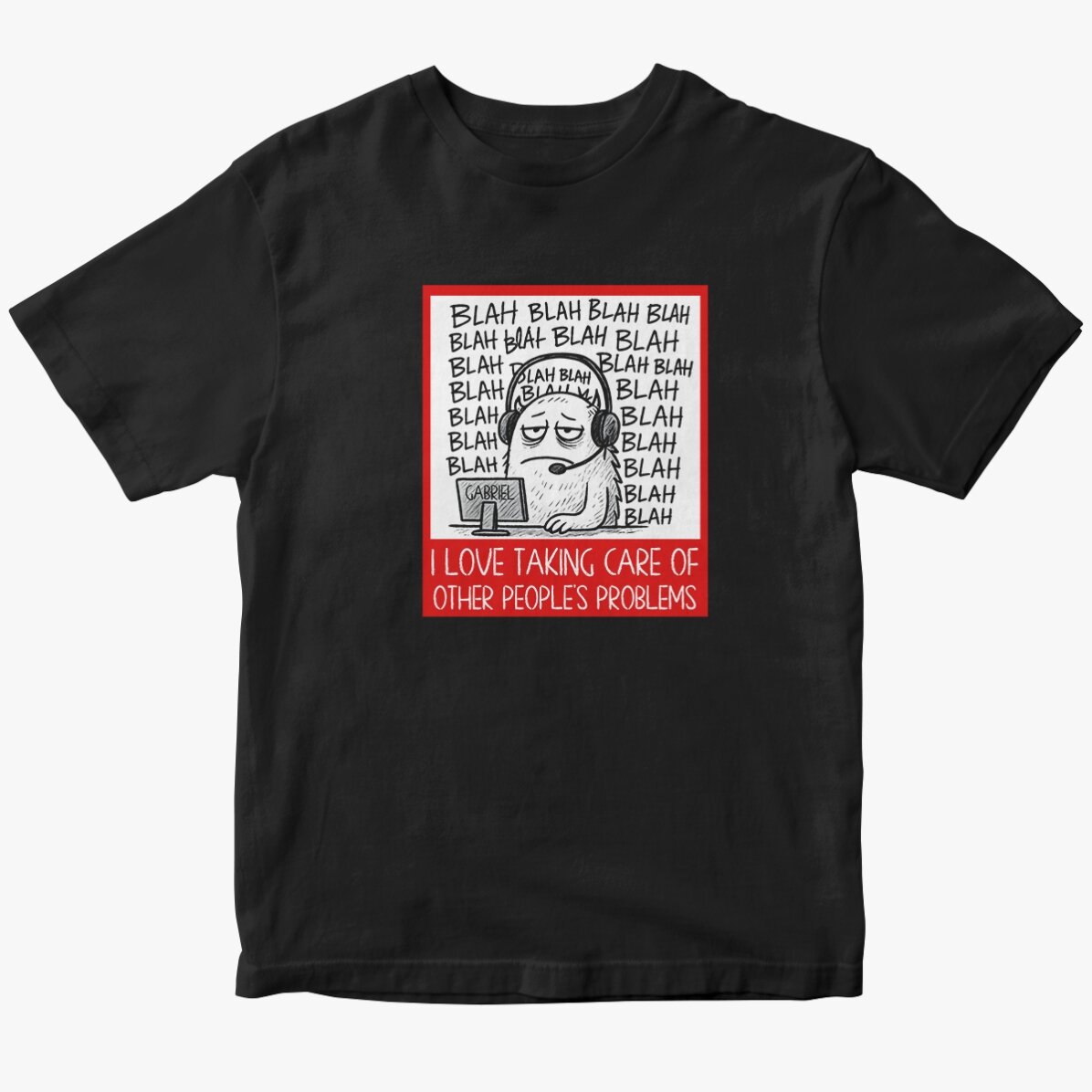 Tricou din bumbac personalizat cu text - Call Center