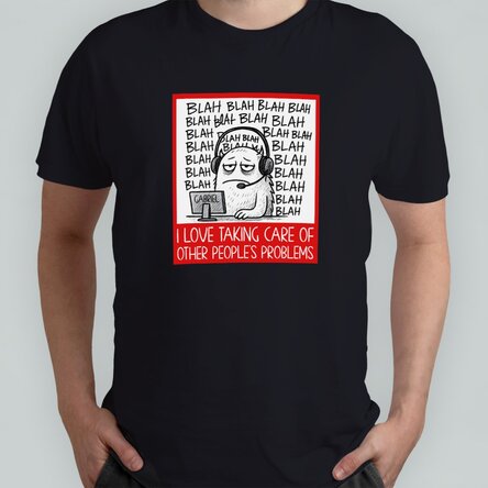 Tricou din bumbac personalizat cu text - Call Center