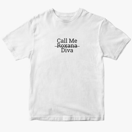 Tricou din bumbac personalizat cu text - Call me