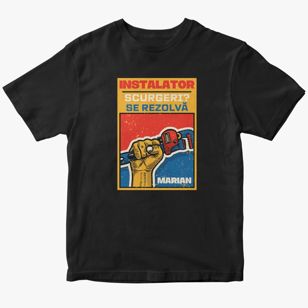 Tricou din bumbac personalizat cu text - Cheie Stillson