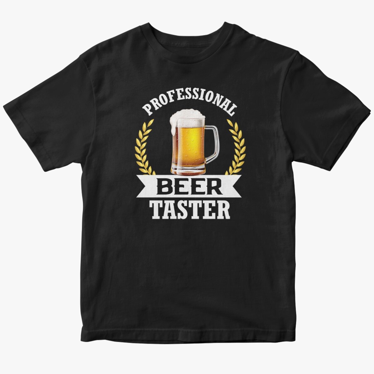 Tricou din bumbac personalizat cu text - Degustător de bere
