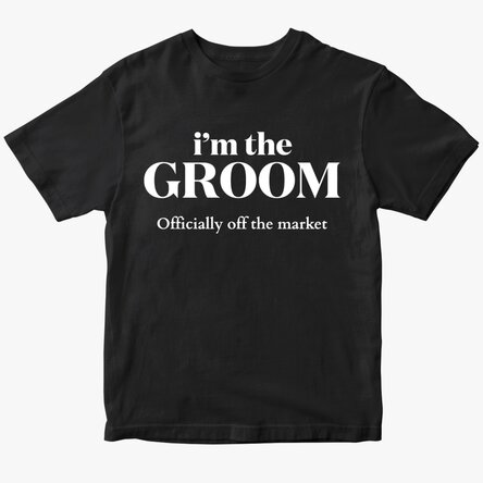 Tricou din bumbac personalizat cu text - Echipa mirelui