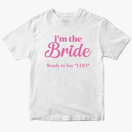 Tricou din bumbac personalizat cu text - Echipa miresei