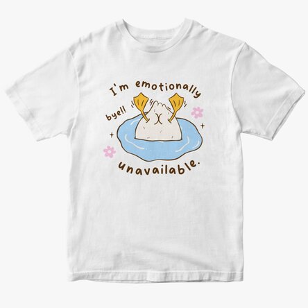 Tricou din bumbac personalizat - Emotionally unavailable
