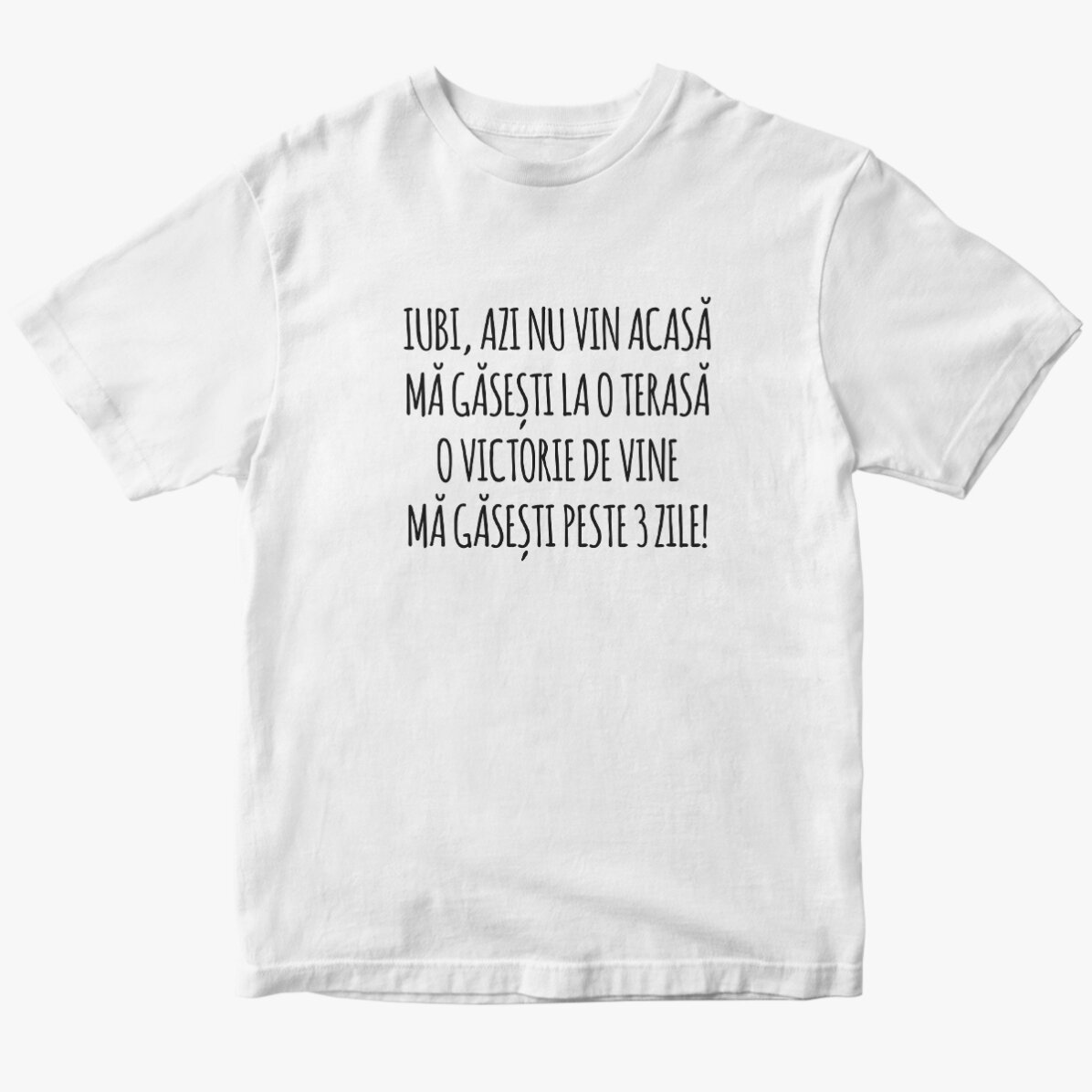 Tricou din bumbac personalizat cu text - Evadare EURO