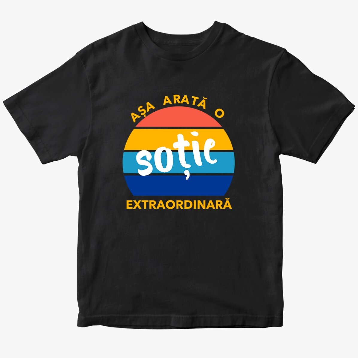 Tricou din bumbac personalizat cu text - Extraordinar