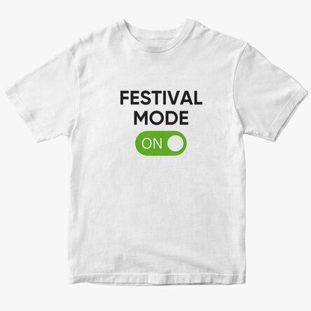 Tricou din bumbac personalizat cu text - Festival Mode