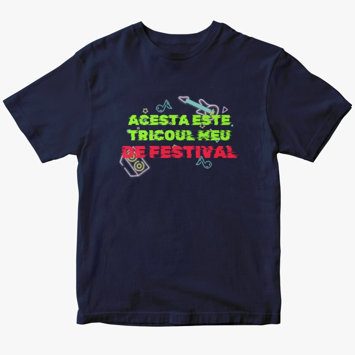 Tricou din bumbac personalizat cu text - Festival t-shirt