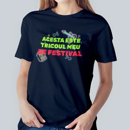 Tricou din bumbac personalizat cu text - Festival t-shirt