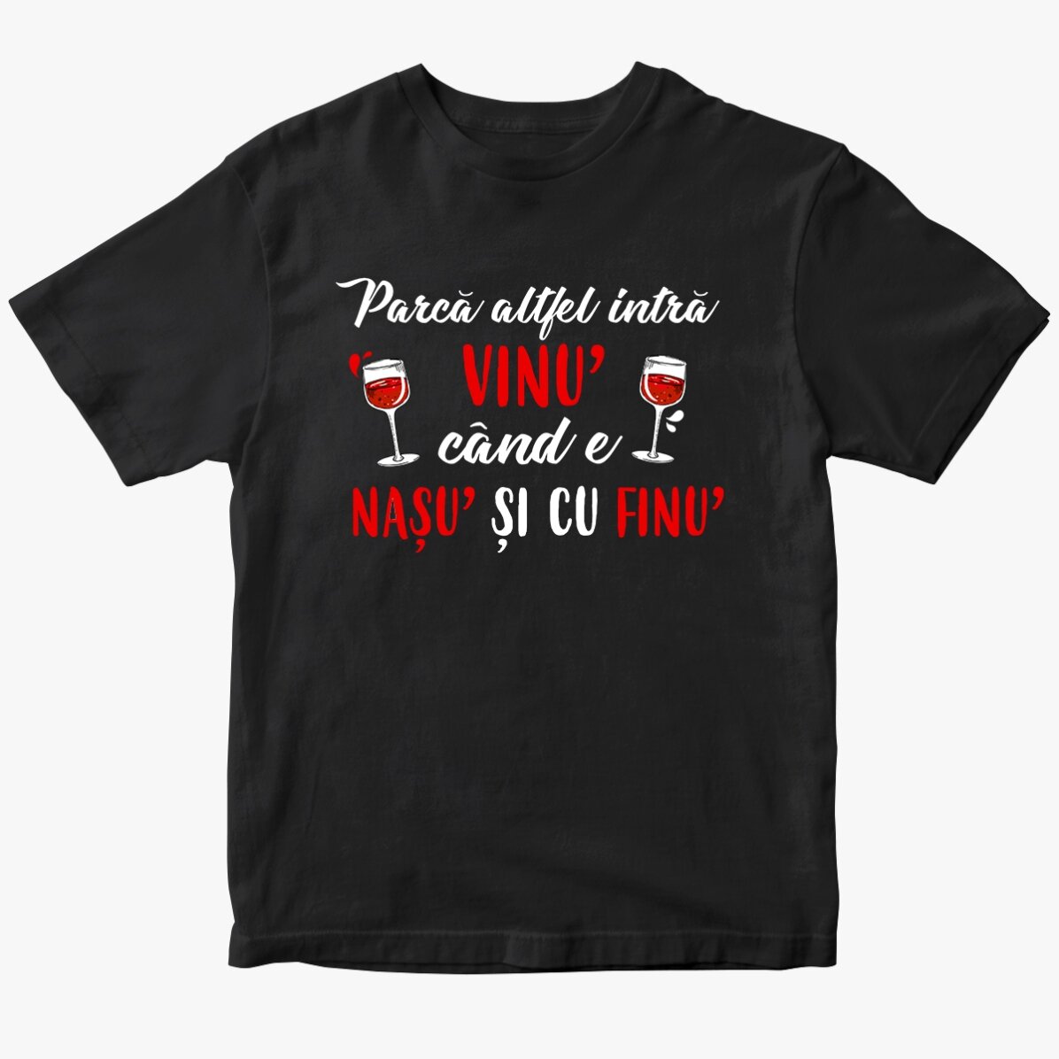 Tricou din bumbac personalizat cu text - Finu