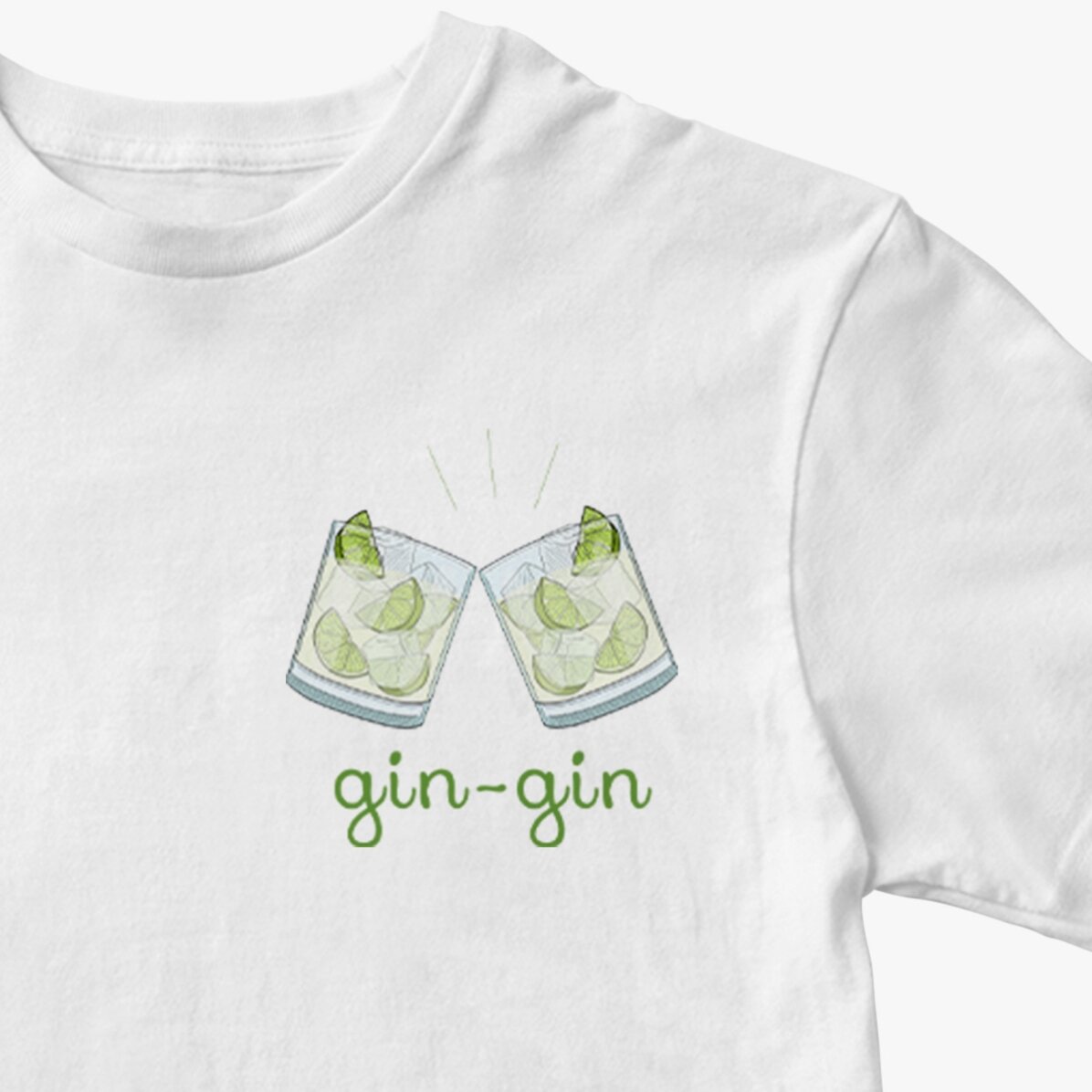 Tricou din bumbac personalizat cu text - Gin-gin