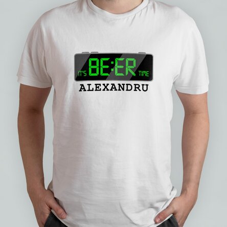 Tricou din bumbac personalizat cu text - It