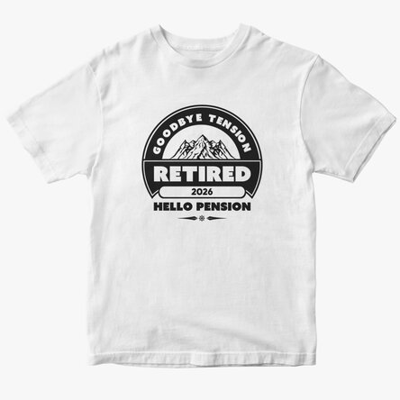 Tricou din bumbac personalizat cu text - La pensie