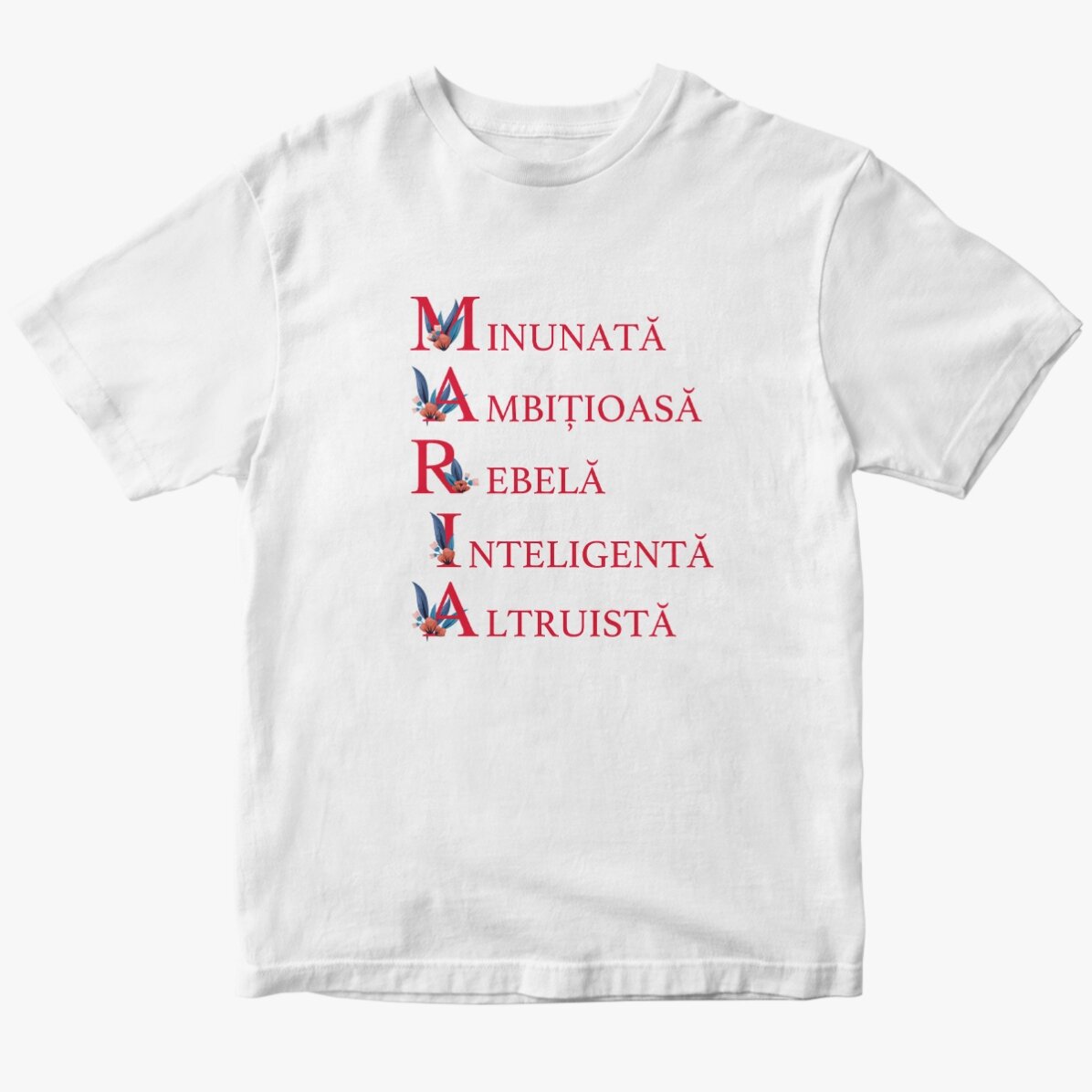Tricou din bumbac personalizat cu text - Maria