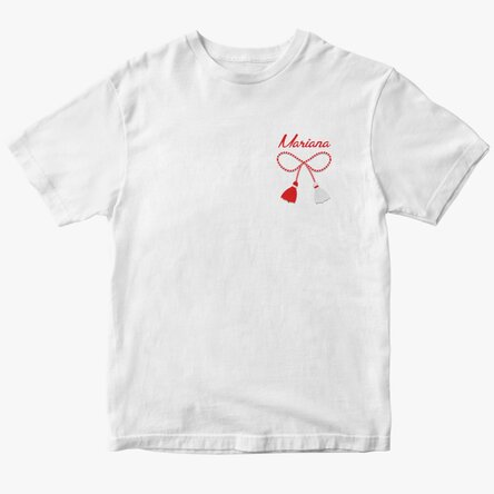 Tricou din bumbac personalizat cu text - Mărțișor