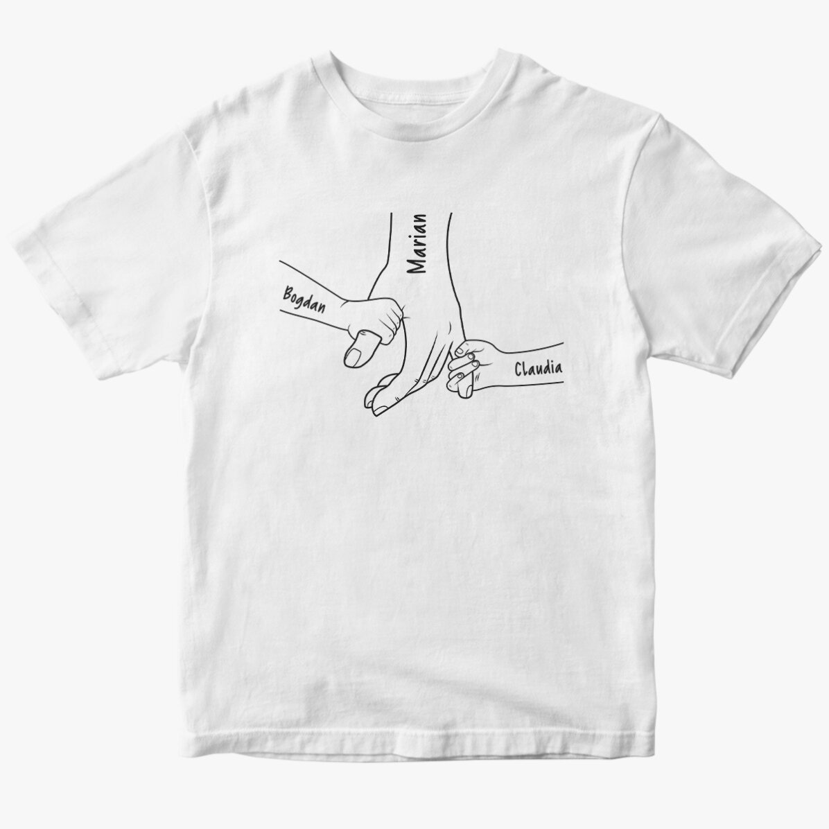 Tricou din bumbac personalizat cu text - Mereu aproape
