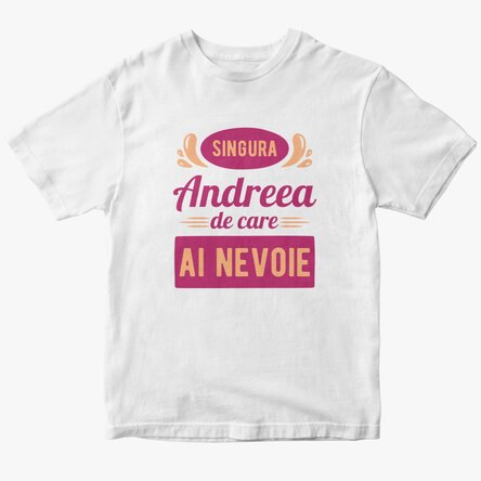 Tricou din bumbac personalizat cu text - Only one