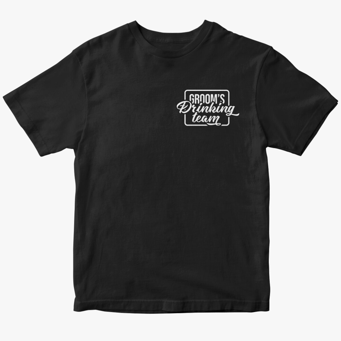 Tricou din bumbac personalizat cu text pentru petrecerea burlacilor - Groom