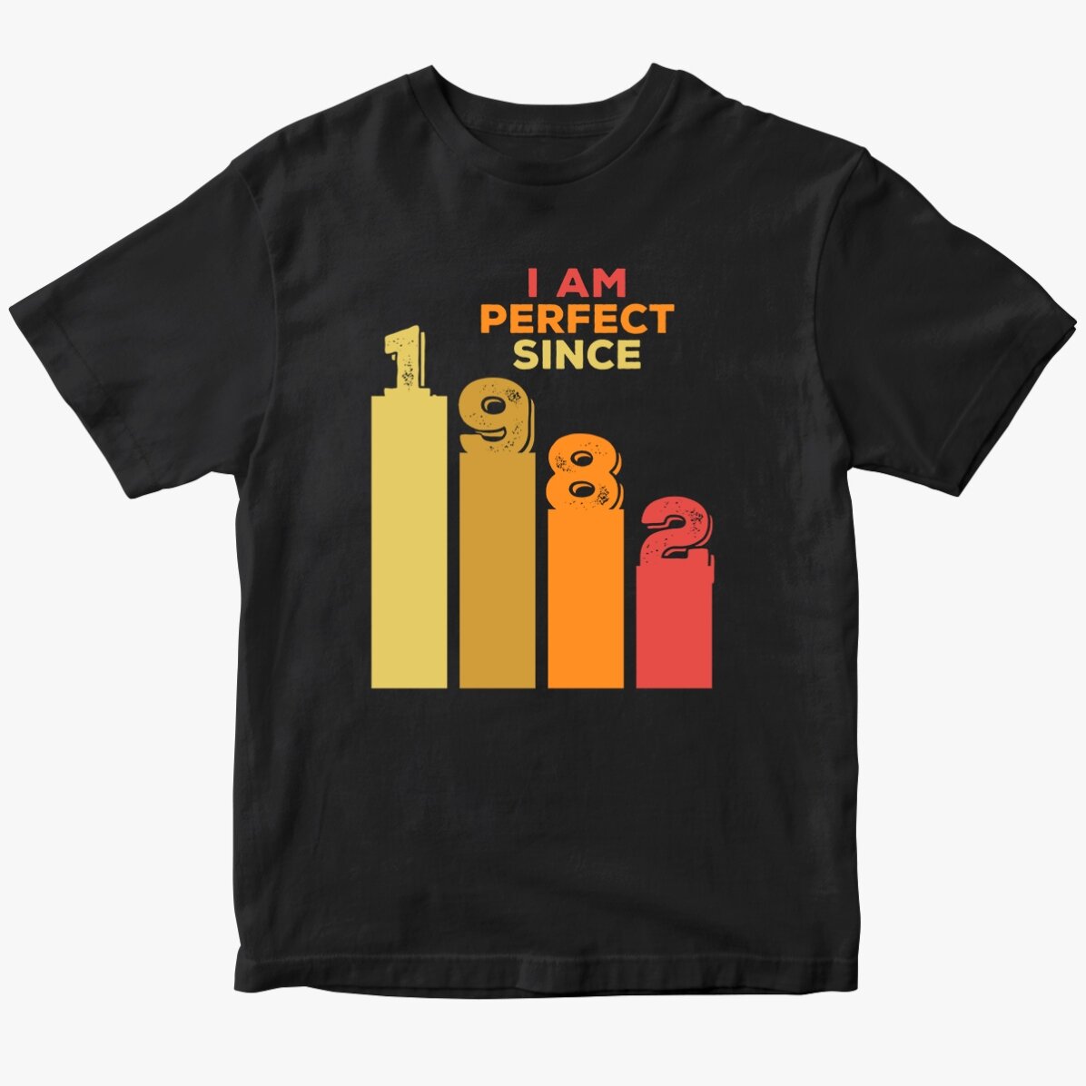 Tricou din bumbac personalizat cu text - Perfect since
