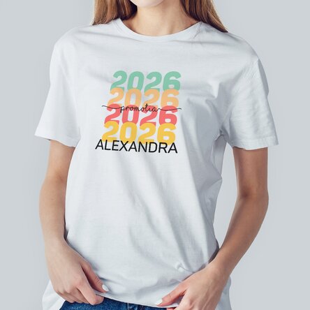 Tricou din bumbac personalizat cu text - Promoție