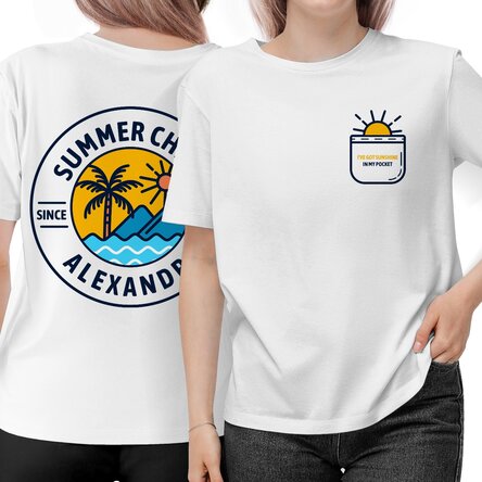 Tricou din bumbac personalizat cu text - Summer child