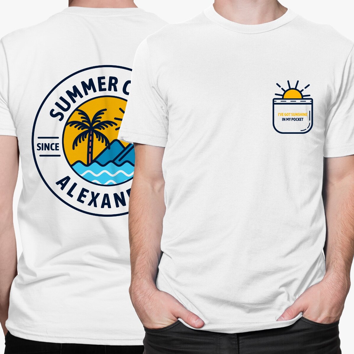 Tricou din bumbac personalizat cu text - Summer child