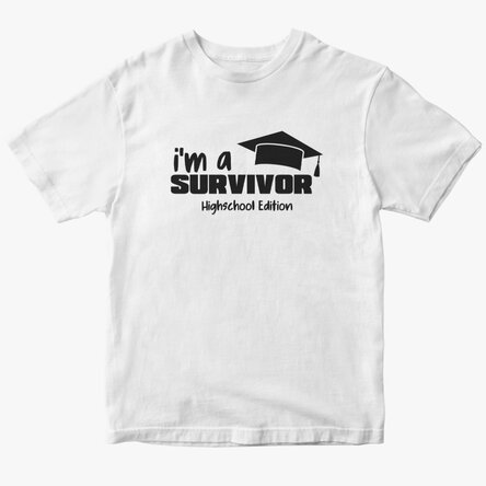 Tricou din bumbac personalizat cu text - Survivor