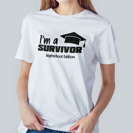Tricou din bumbac personalizat cu text - Survivor
