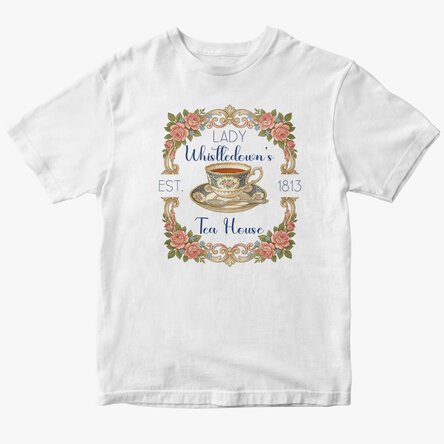 Tricou din bumbac personalizat cu text - Tea House