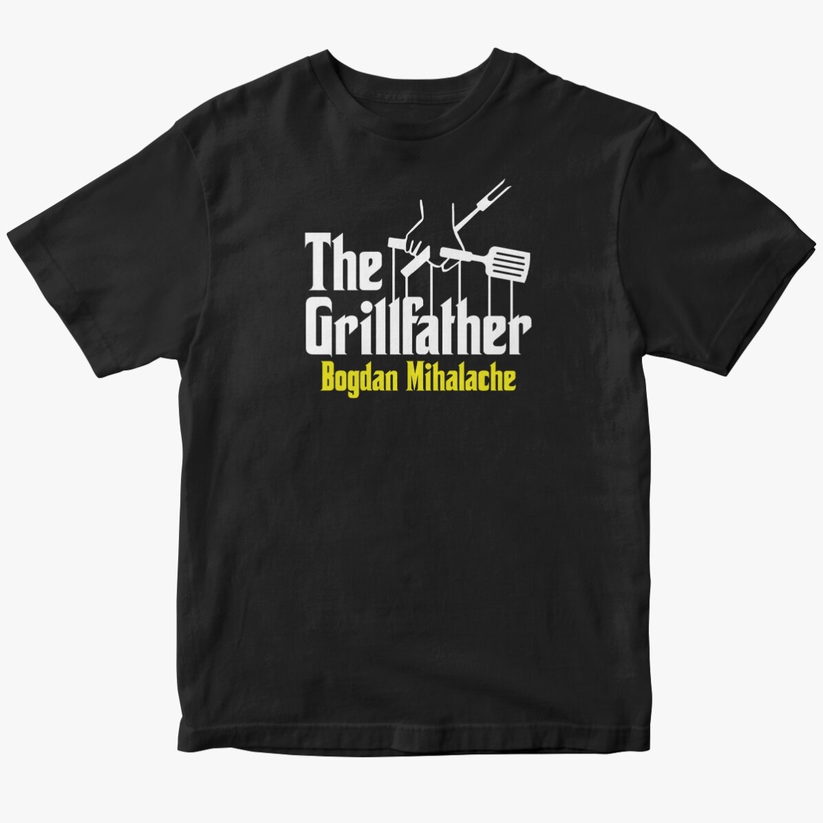 Tricou din bumbac personalizat cu text - The grillfather