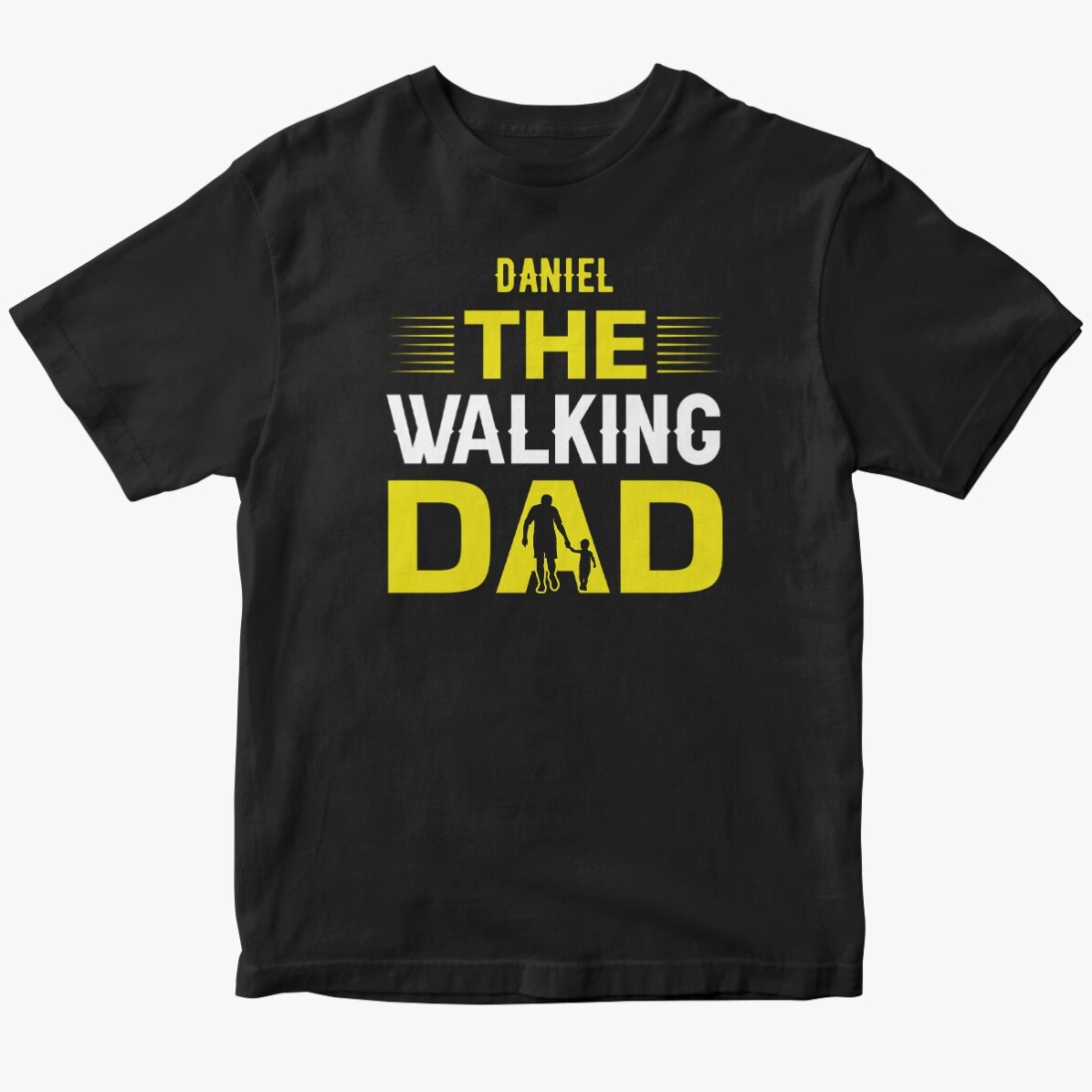 Tricou din bumbac personalizat cu text - The Walking Dad