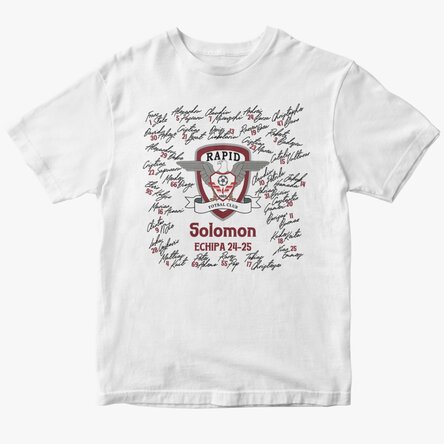 Tricou din bumbac personalizat FC Rapid - Echipa 24-25