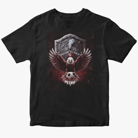 Tricou din bumbac personalizat FC Rapid - Scutul rapidistului