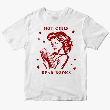 Tricou din bumbac personalizat - Hot girls read books