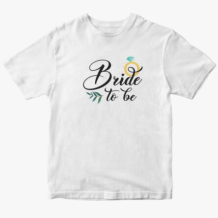 Tricou din bumbac personalizat pentru viitoarea mireasă