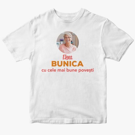 Tricou din bumbac personalizat text - Bunică