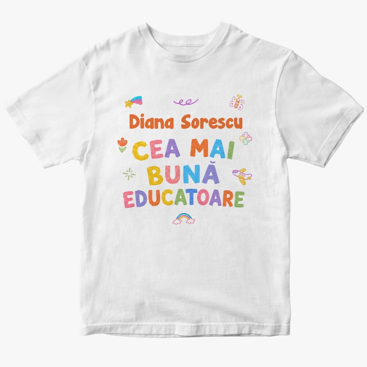 Tricou personalizat cu nume - Cea mai bună Educatoare