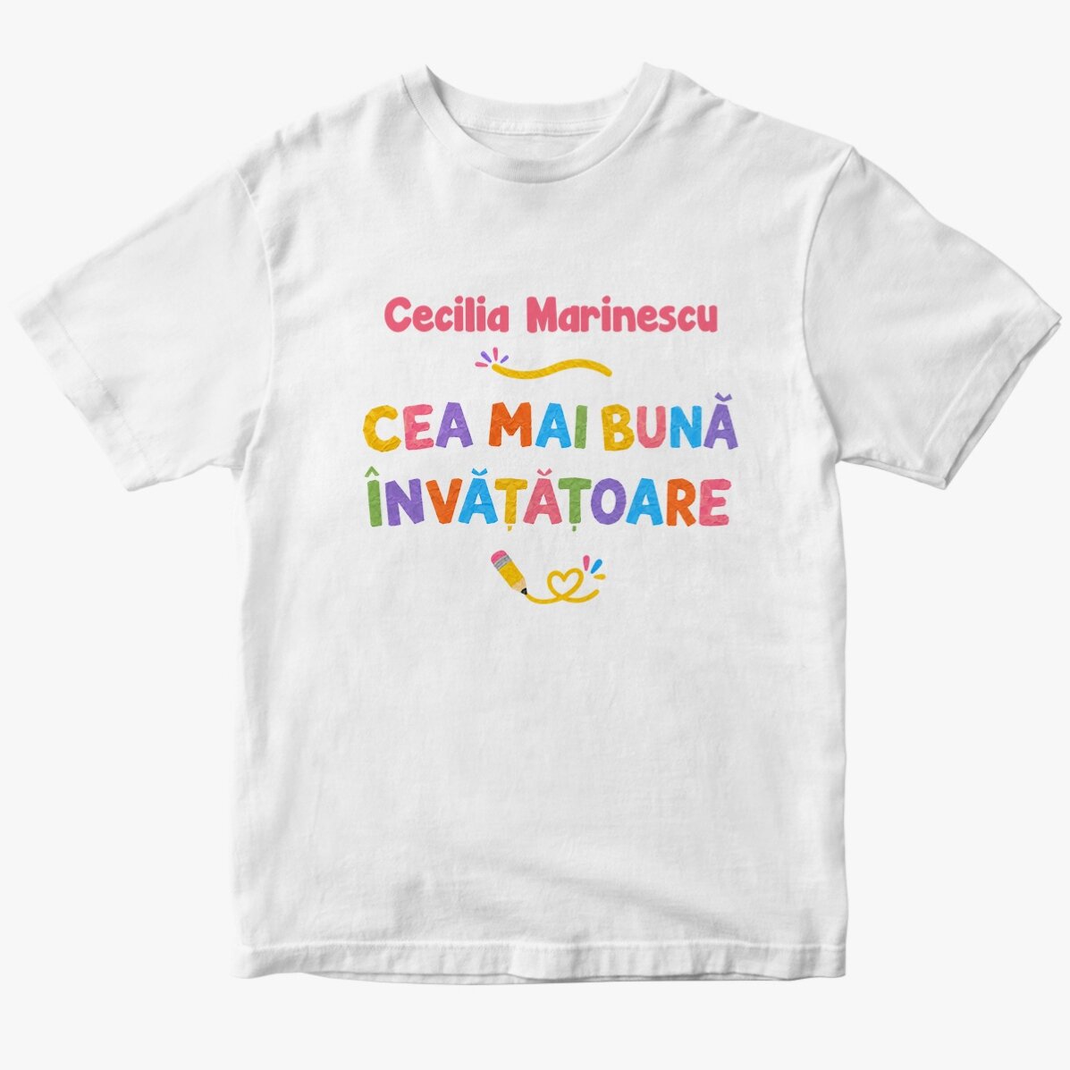 Tricou personalizat cu nume - Cea mai bună Învățătoare