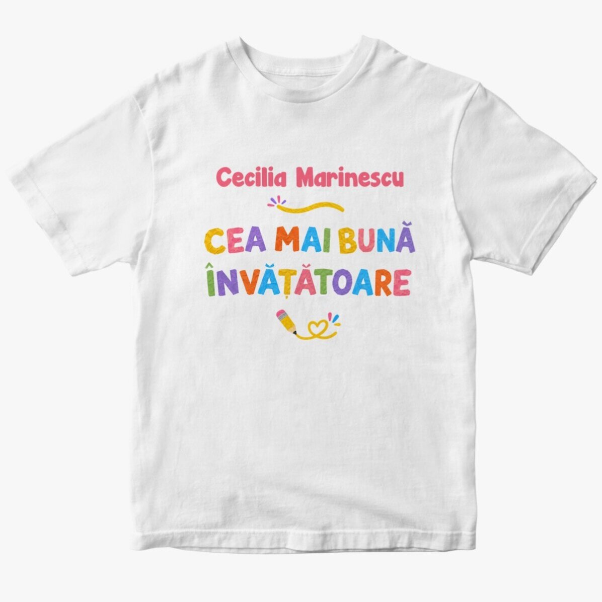 Tricou personalizat cu nume - Cea mai bună Învățătoare