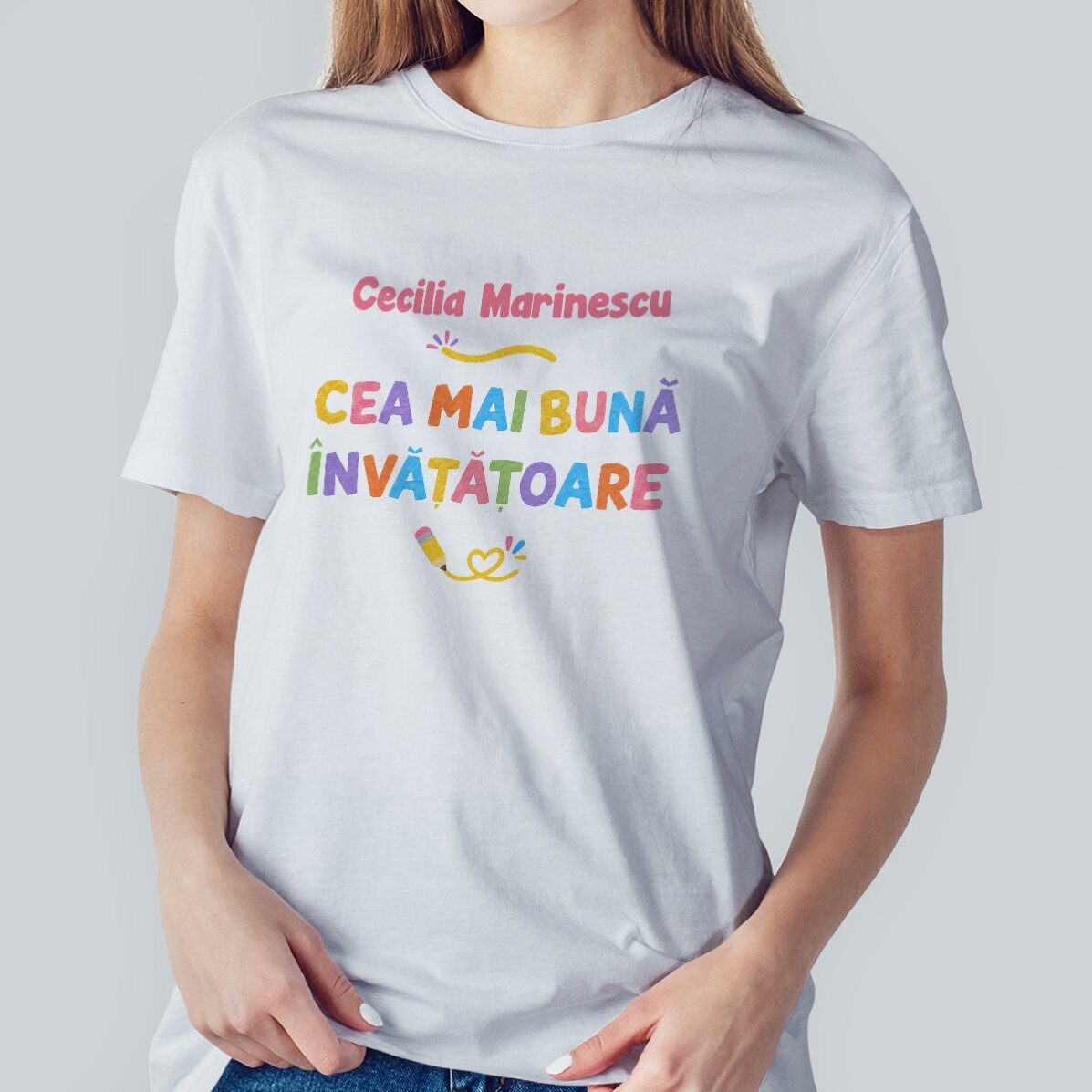 Tricou personalizat cu nume - Cea mai bună Învățătoare
