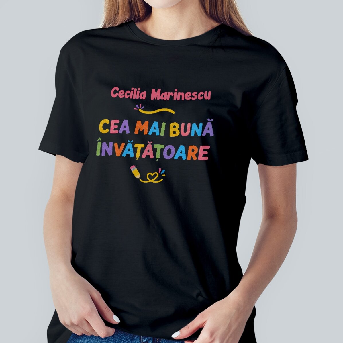 Tricou personalizat cu nume - Cea mai bună Învățătoare