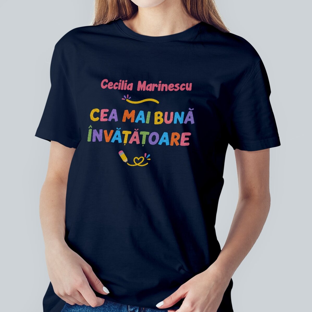 Tricou personalizat cu nume - Cea mai bună Învățătoare